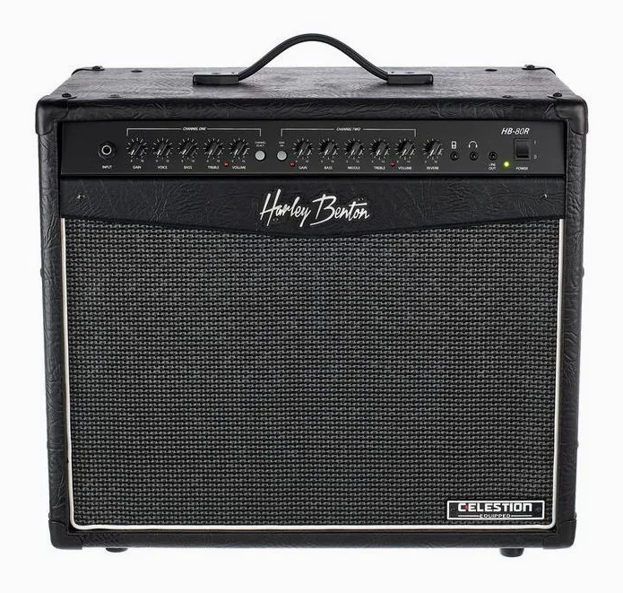 Harley Benton HB-80R Celestion, manopole e selettore dei canali
