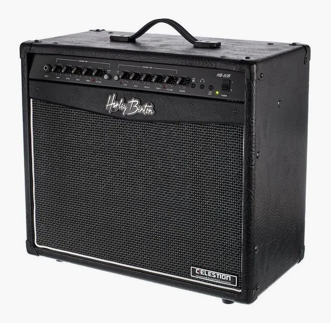 Harley Benton HB-80R Celestion fotografato frontalmente