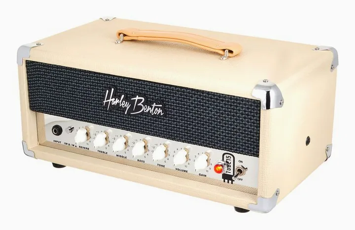 Harley Benton TUBE15 Head, pannello dei controlli in primo piano