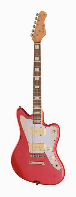Harley Benton JA-60LA CA over SB in primo piano frontale