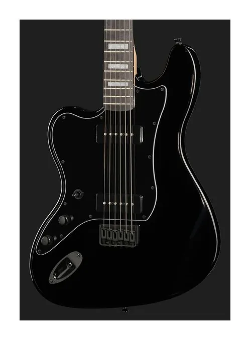 Harley Benton JA-Baritone LH BK, profilo laterale del corpo