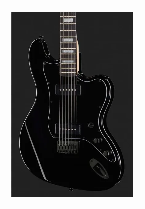 Harley Benton JA-Baritone P90 BK, curve del body viste dall'alto