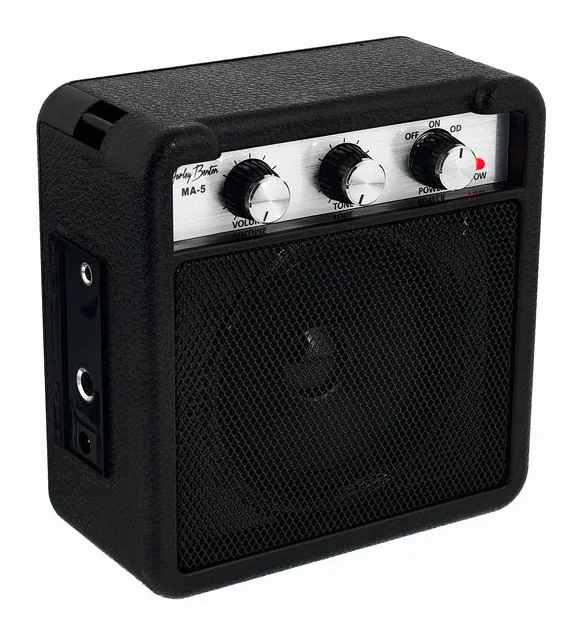 Harley Benton MA-5 Miniamp, logo e finiture del pannello frontale