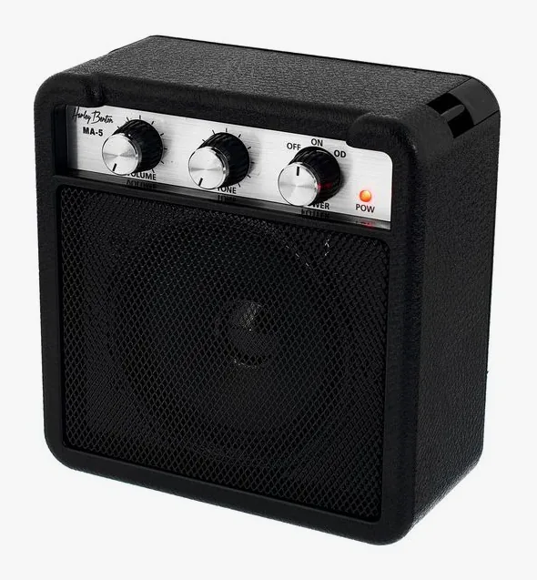 Harley Benton MA-5 Miniamp in primo piano frontale
