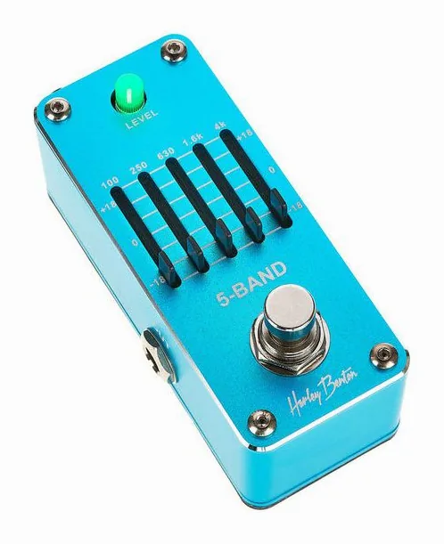Harley Benton MiniStomp 5-Band, manopole viste dall'alto