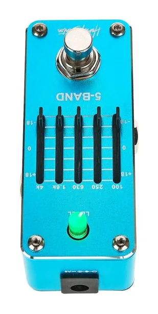 Harley Benton MiniStomp 5-Band, connettori sul retro dell'unita