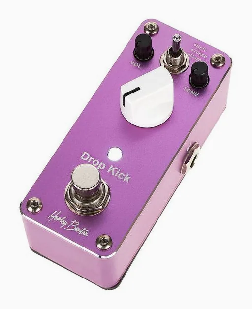 Harley Benton MiniStomp Drop Kick in primo piano frontale