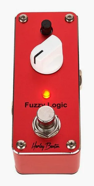 Harley Benton MiniStomp Fuzzy Logic, led e interruttore a pedale