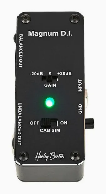 Harley Benton MiniStomp Magnum D.I., connettori sul retro dell'unita