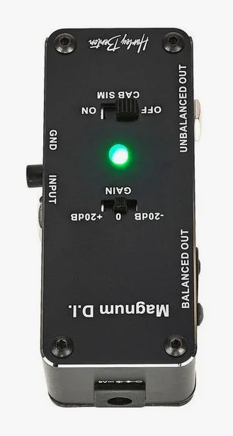 Harley Benton MiniStomp Magnum D.I., manopole viste dall'alto