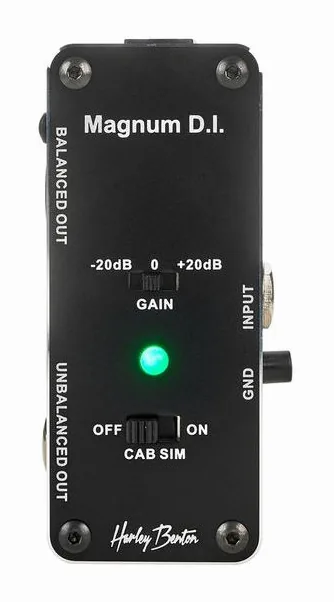 Harley Benton MiniStomp Magnum D.I., manopole viste dall'alto