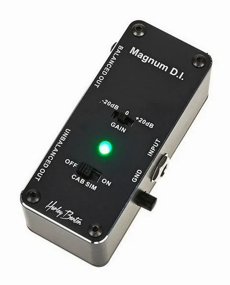 Harley Benton MiniStomp Magnum D.I. fotografato frontalmente