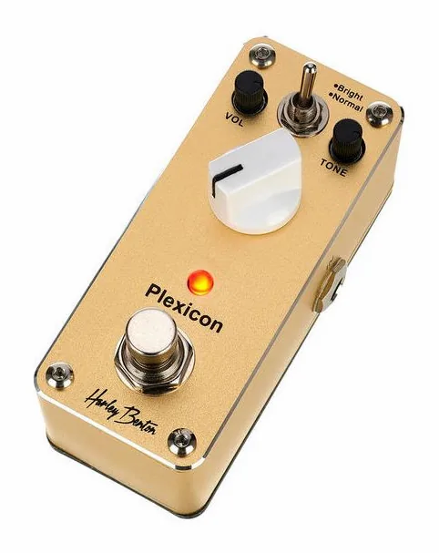 Harley Benton MiniStomp Plexicon visto di fronte