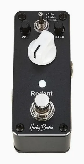 Harley Benton MiniStomp Rodent, manopole viste dall'alto
