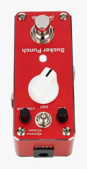 Harley Benton MiniStomp Sucker Punch, manopole viste dall'alto