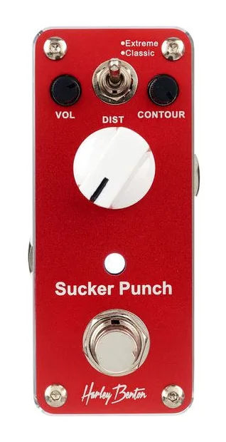 Harley Benton MiniStomp Sucker Punch, connettori sul retro dell'unita