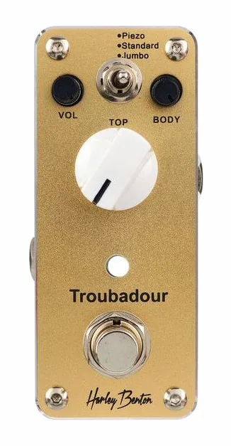Harley Benton MiniStomp Troubadour, connettori sul retro dell'unita