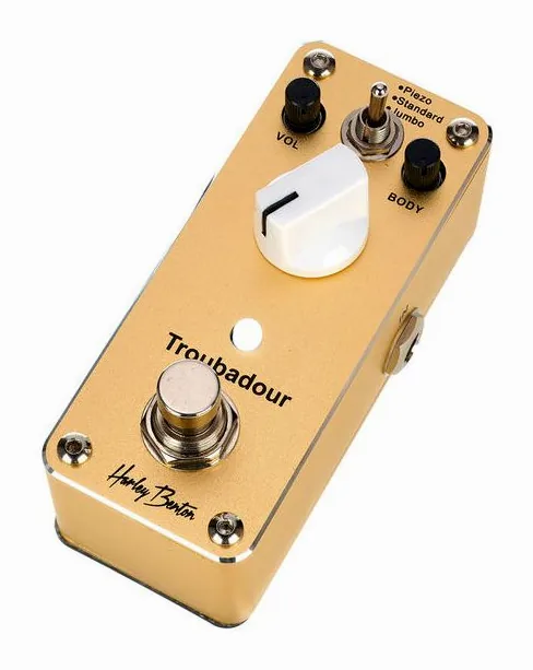 Harley Benton MiniStomp Troubadour fotografato frontalmente