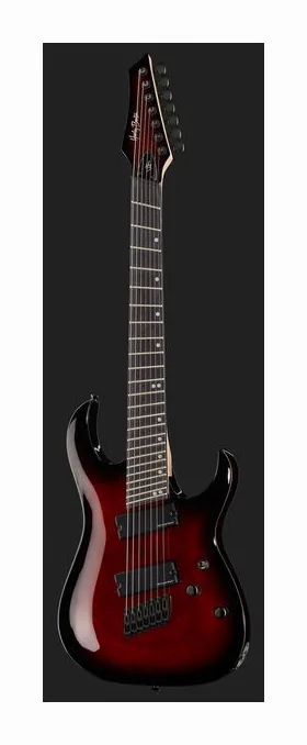 Harley Benton MultiScale-7 TPB, manico e tastiera visti di lato
