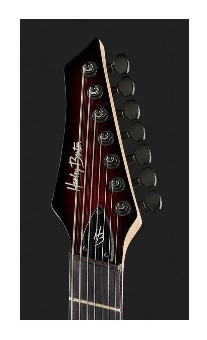 Harley Benton MultiScale-7 TPB, vista posteriore del corpo