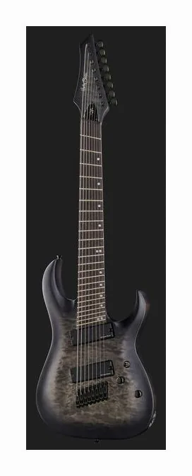 Harley Benton MultiScale-8 QBB, ponte e meccaniche di intonazione