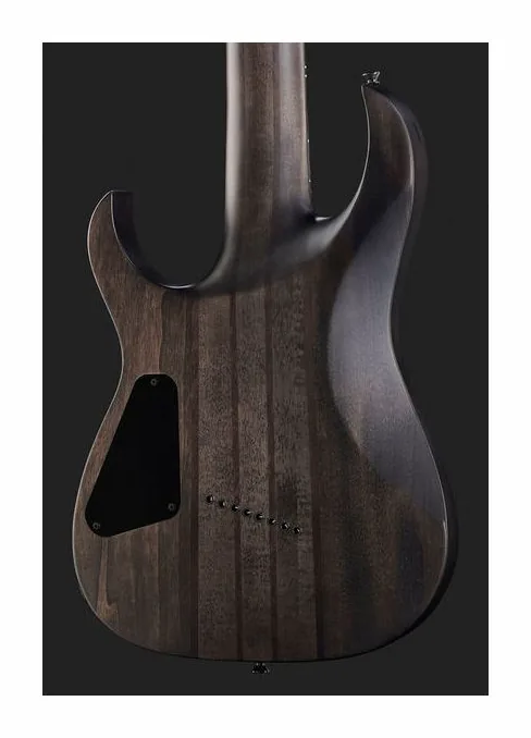 Harley Benton MultiScale-8 QBB, curve del body viste dall'alto