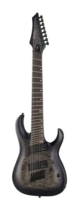 Harley Benton MultiScale-8 QBB visto di fronte