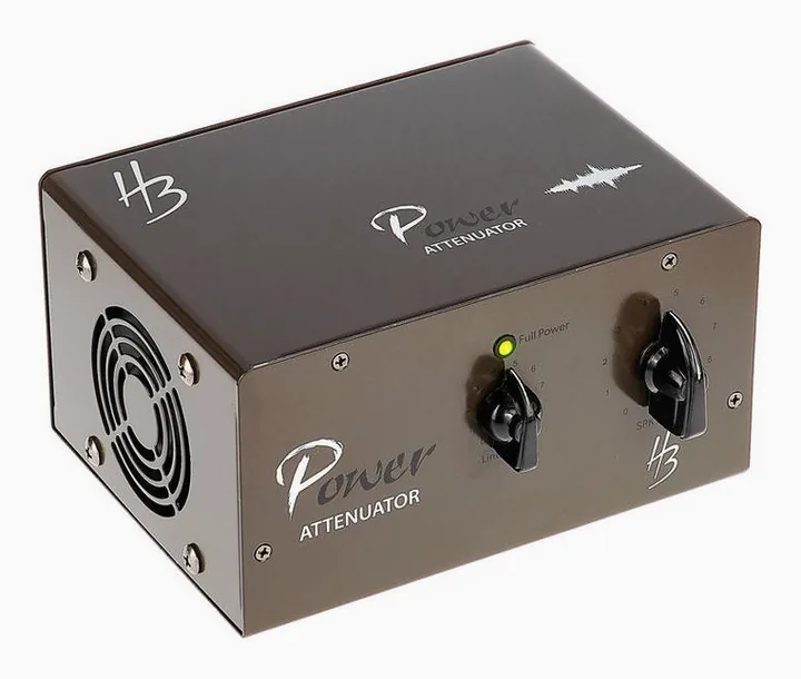 Harley Benton PA-100 Power Attenuator, vista dall'alto della testata