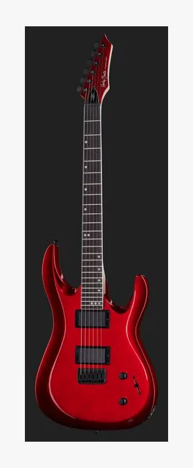 Harley Benton R-446 Blood Metallic, curve del body viste dall'alto