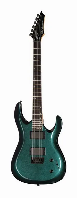 Harley Benton R-446 Flip Flop Blue in primo piano frontale