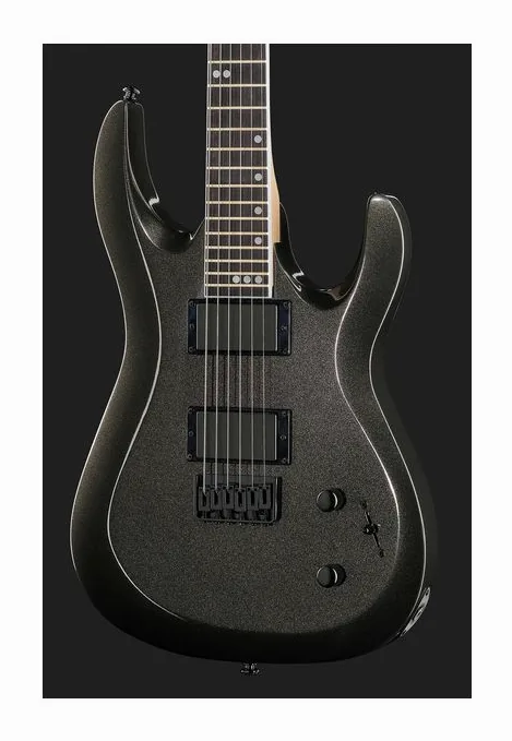Harley Benton R-446 Graphite Metallic, capotasto e prime posizioni della tastiera