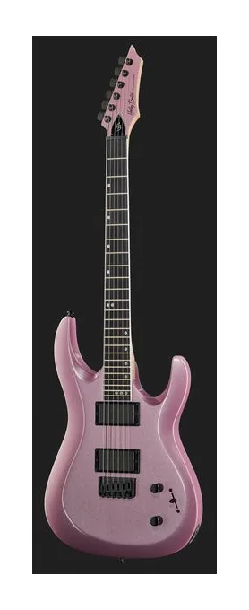 Harley Benton R-446 Plum Metallic, curve del body viste dall'alto
