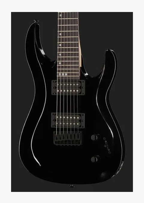 Harley Benton R-457 BK Progressiv Series, manico e tastiera visti di lato