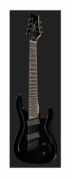 Harley Benton R-457BK MultiScale, corpo e verniciatura in primo piano