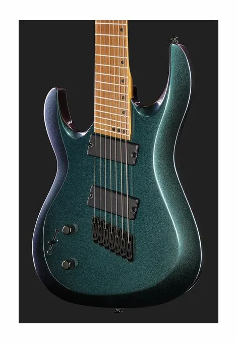 Harley Benton R-457FFB LH Roasted Multiscale, capotasto e prime posizioni della tastiera