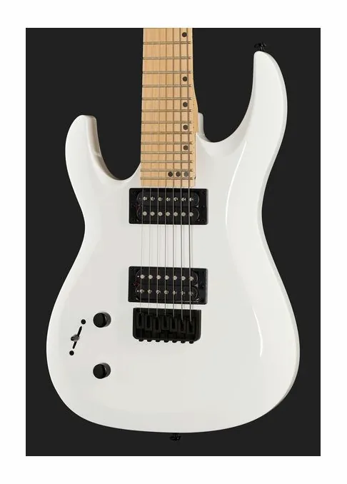 Harley Benton R-457MN LH WH, corpo e verniciatura in primo piano