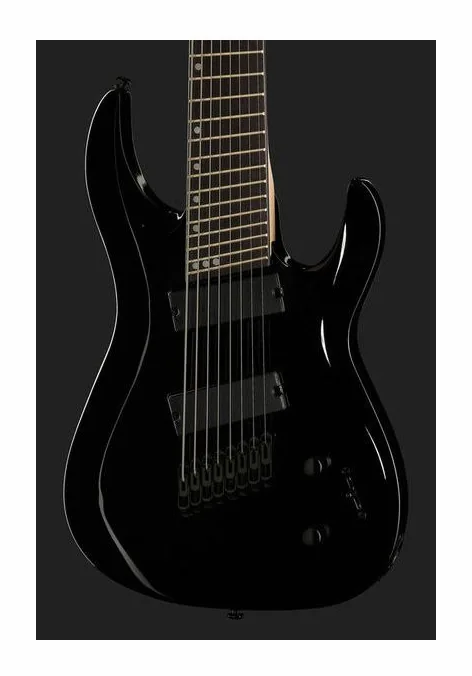 Harley Benton R-458BK MultiScale, corpo e verniciatura in primo piano