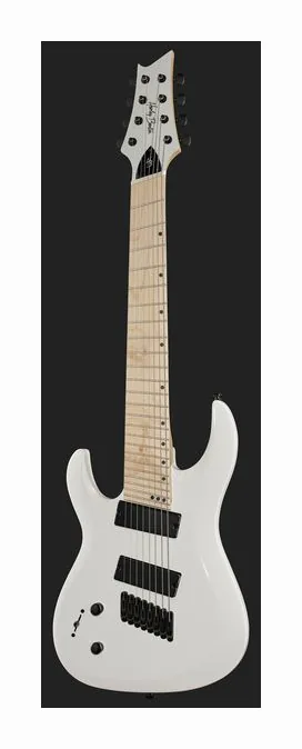 Harley Benton R-458MN LH WH MultiScale, corpo e verniciatura in primo piano
