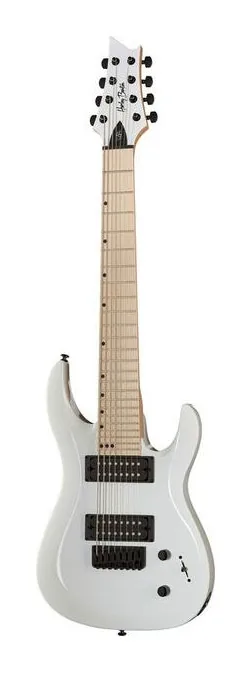 Harley Benton R-458MN WH Progressive Series in primo piano frontale