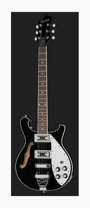 Harley Benton RB-600BK Classic Series, paletta con meccaniche e logo