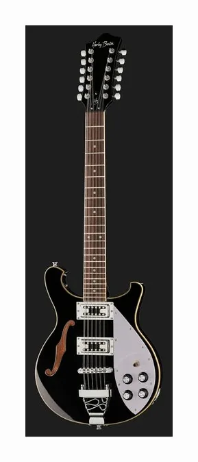 Harley Benton RB-612BK Classic Series, paletta con meccaniche e logo