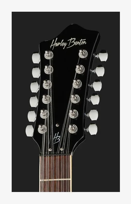Harley Benton RB-612BK Classic Series, capotasto e prime posizioni della tastiera