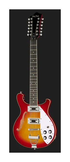 Harley Benton RB-612CS Classic Series, curve del body viste dall'alto