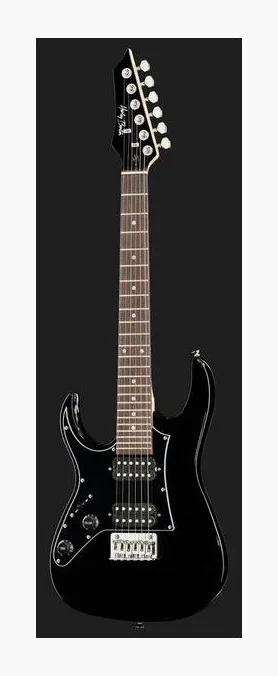 Harley Benton RG-Junior BK LH, curve del body viste dall'alto
