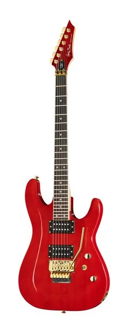 Harley Benton S-620 TR Rock Series inquadrato di fronte su sfondo neutro