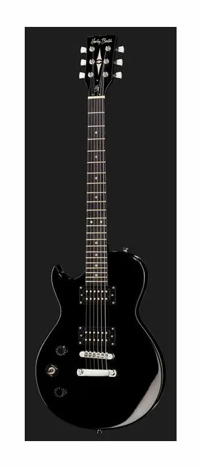 Harley Benton SC-200LH BK Student Series, curve del body viste dall'alto