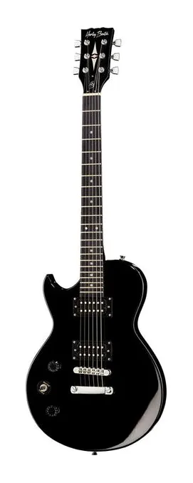 Harley Benton SC-200LH BK Student Series visto di fronte