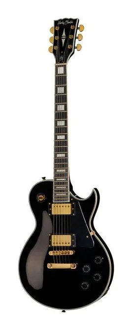 Harley Benton SC-500 BK Vintage Series in primo piano frontale