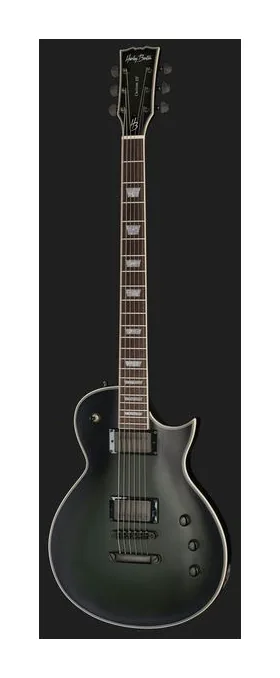 Harley Benton SC-Custom III Baritone AB, manico e tastiera visti di lato