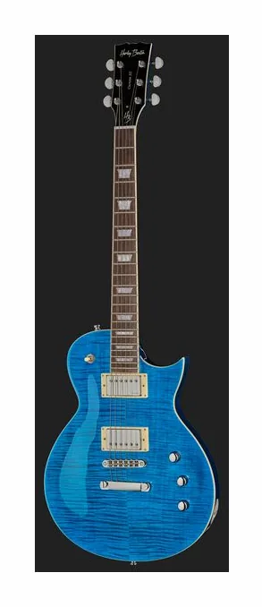 Harley Benton SC-Custom III Ocean Flame, manico e tastiera visti di lato
